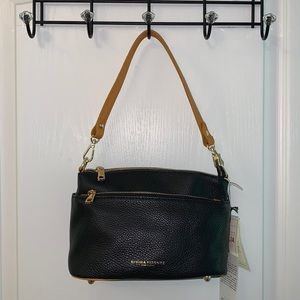 Divina Firenze Black Genuine Leather Made in Italy Bag